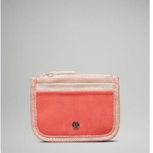 NWT Lululemon Athletica True Identity Card Case Pink Mist/White Opal/Rspbry Crm